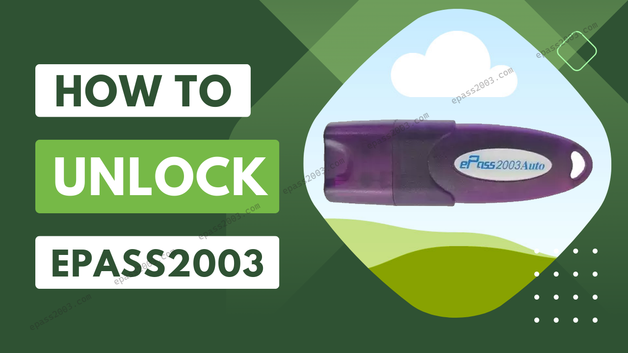 Unlock ePass2003Auto USB Token using SO Pin