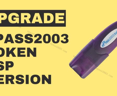 Upgrade ePass2003Auto Token CSP Version 3.0